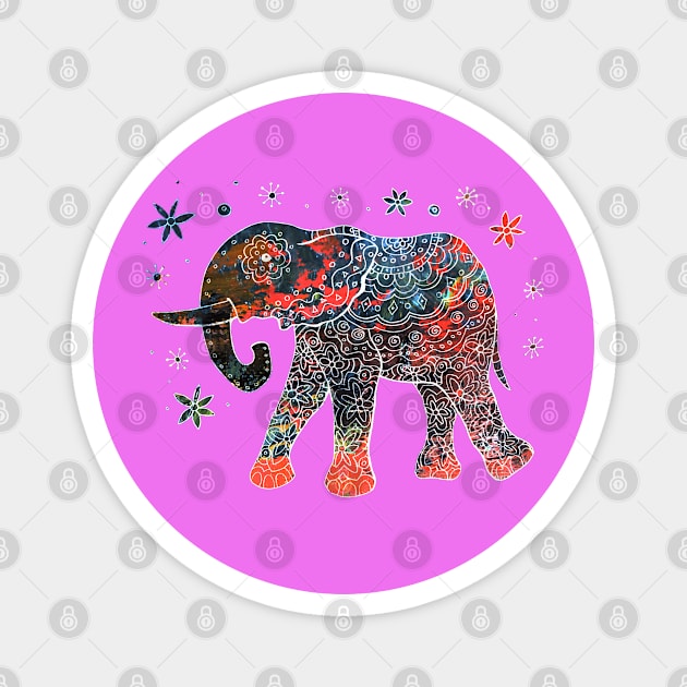 Mandala Mama Elephant Magnet by Heartsake